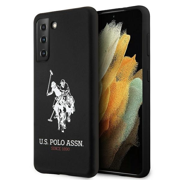 Pouzdro US POLO Samsung Galaxy S21 Silicone Logo USHCS21SSLHRBK Black Case