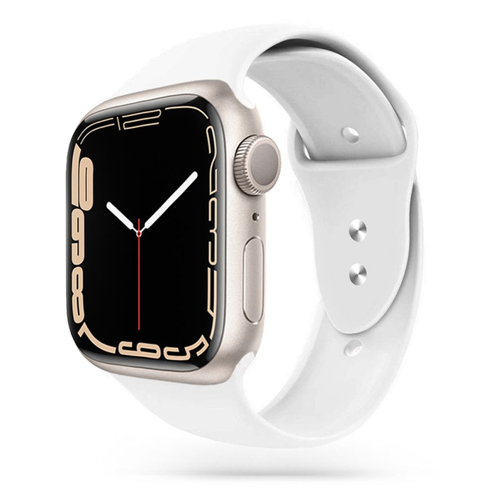 Řemínek TECH-PROTECT Apple Hodinky 1/2/3/4 (38/40 mm) hladký náramek bílý