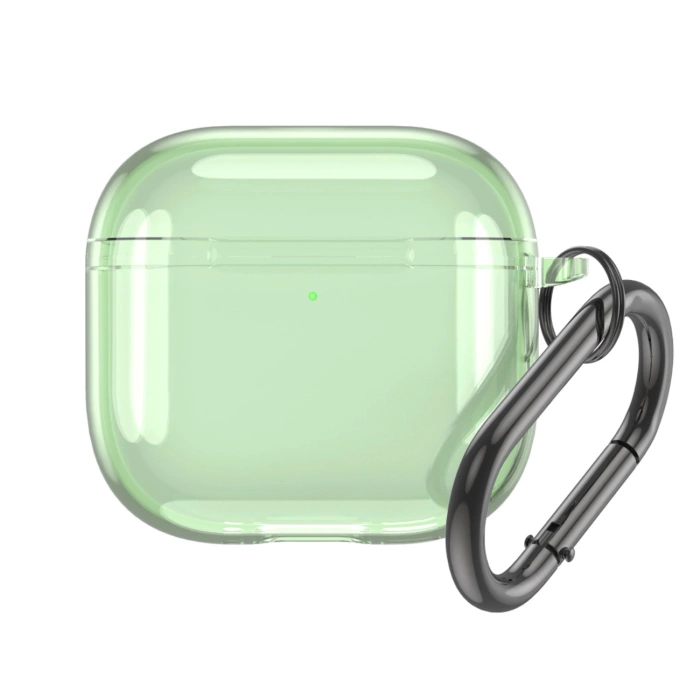 Transparent case for Airpods 4 - mint