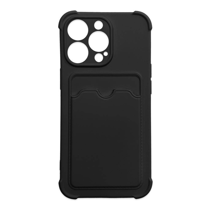 Card Armor Case cover for iPhone 12 Pro Max card wallet Air Bag armored housing black