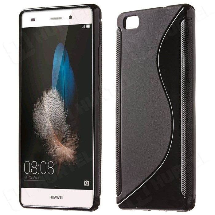 S-Line Huawei P8 Lite kryt černý Pouzdro silikonový