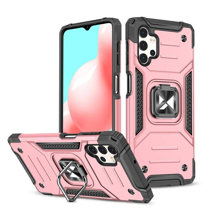 Wozinsky Ring Armor Armored Hybrid Case Cover + Soporte Magnético para Samsung Galaxy A73 dorado