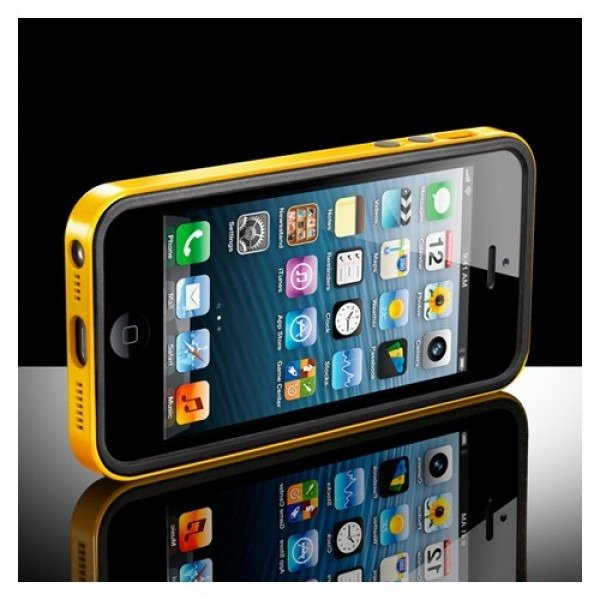 Pouzdro SPIGEN iPhone 5 Neo Hybrid EX Slim Vivid Series Reventon Yellow Apple pouzdro