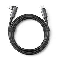 Ugreen úhlový kabel USB Typ C - USB Typ C pro nabíjení 60W / přenos dat s podporou brýlí VR (např. Oculus Quest 2) 5m černý (US551)
