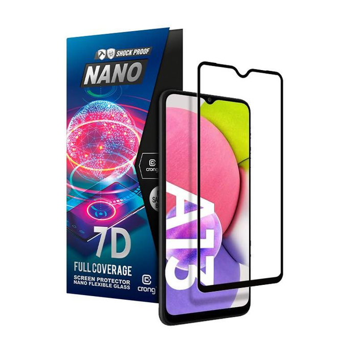 Crong 7D Nano Flexible Glass - Verre hybride 9H pour tout l&#39;écran du Samsung Galaxy A13 5G