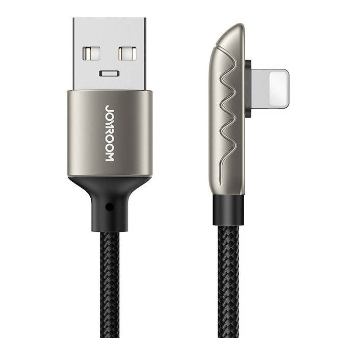 Joyroom gaming kabel USB - Lightning pro nabíjení / přenos dat 2,4 A 1,2 m stříbrná (S-1230K3)