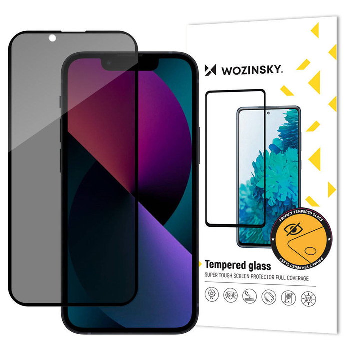 Wozinsky Privacy Glass Tempered Glass pro iPhone 13/13 Pro s Anti Spy privatizačním filtrem