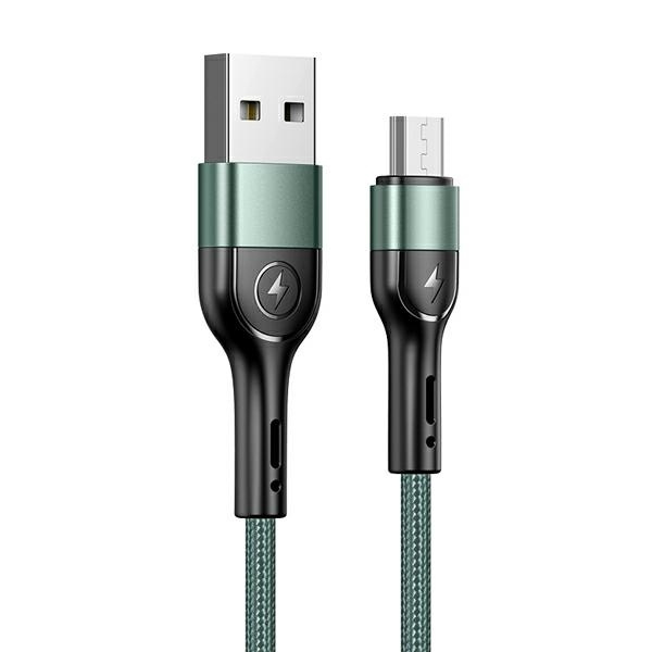 USAMS Micro USB Cable U55 2A 1m SJ450USB02 US-SJ450 Green