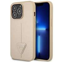 Guess GUHCP14LPSATLE iPhone 14 Pro 6.1" beige/beige hartcase SaffianoTriangle Logo