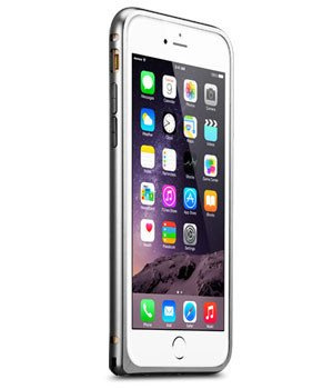 Pouzdro iPhone 6 6S MELKCO Kovový nárazník šedý