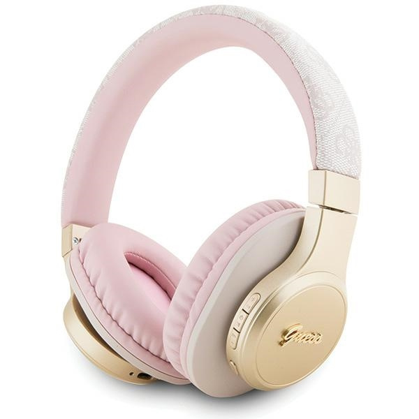 Guess headphones Bluetooth earphones GUBH604GEMP pink/pink 4G Script