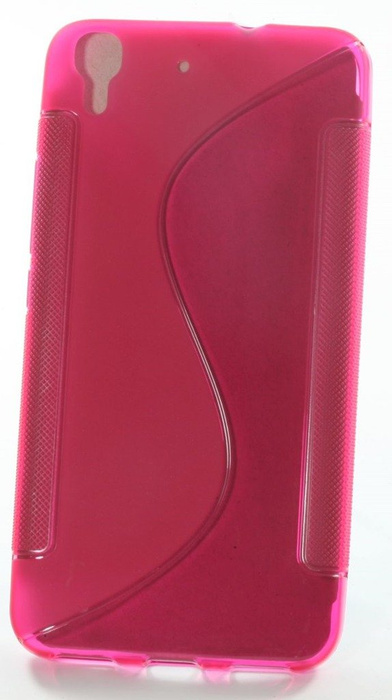 S-Line Huawei Ascend Y6 Cover rosa Cover Silicone