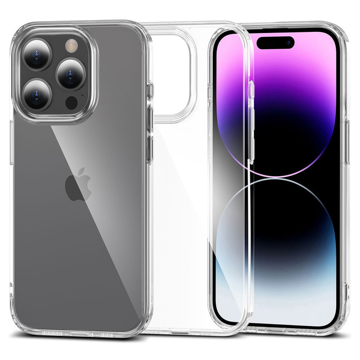 Hülle Tech-protect Flexair Hybrid iPhone 15 Pro Clear Case