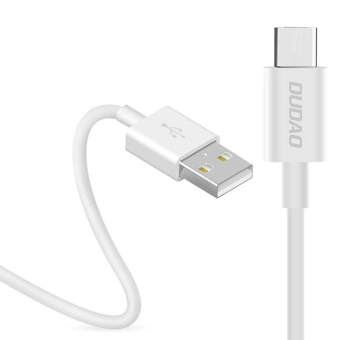 Dudao kabel kabel USB / USB Type C 3A 1m bílý (L1T white)