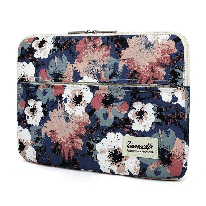 Case CANVASLIFE Sleeve Macbook Air/pro 13 Blue Camellia Blue Case