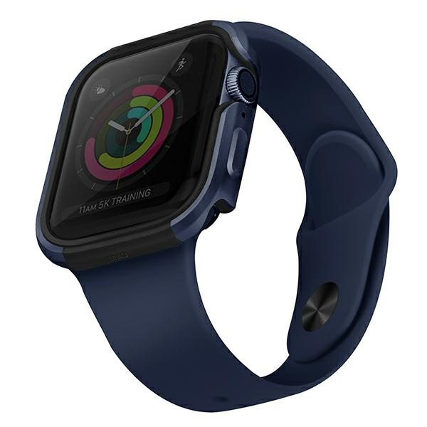 UNIQ pouzdro Valencia Apple Watch Series 4/5/6/SE 40mm. modrá/atlantická modrá