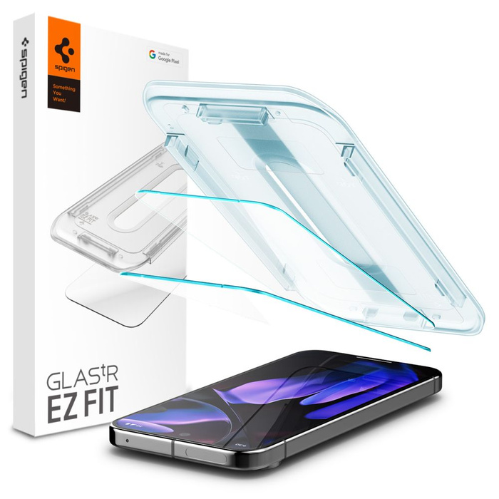 Tempered Glass Spigen GLAS.TR "EZ FIT" 2-PACK GOOGLE PIXEL 9 / 9 PRO CLEAR