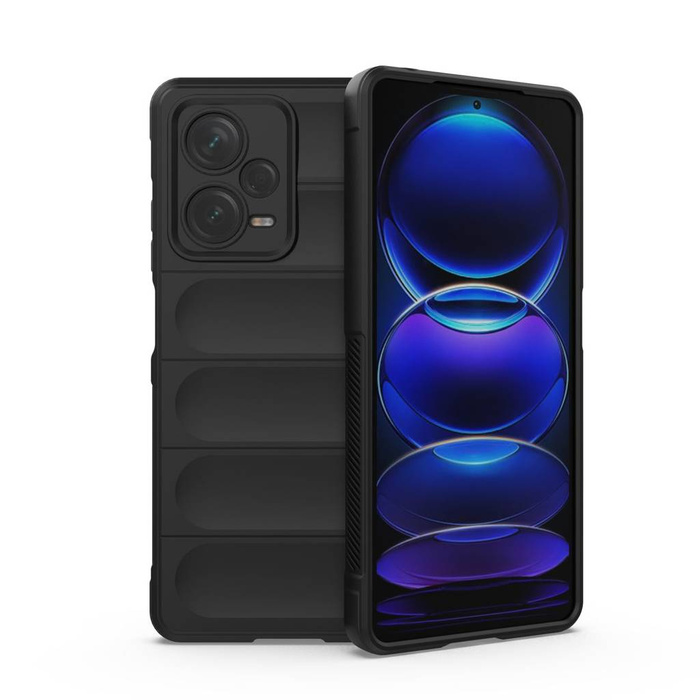 Custodia Magic Shield per Xiaomi Redmi Note 12 Pro+ cover blindata flessibile nera