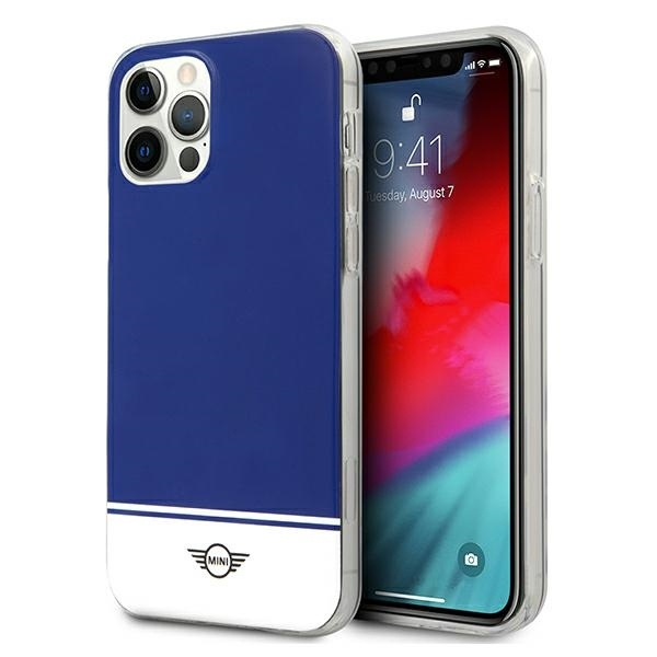 Mini MIHCP12LPCUBINA iPhone 12 Pro Max 6.7" navy blue/navy hard case Stripe Collection