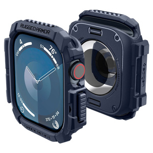 Hülle Spigen Rugged Armor Apple Watch 10 (46 MM) MARINEBLAU