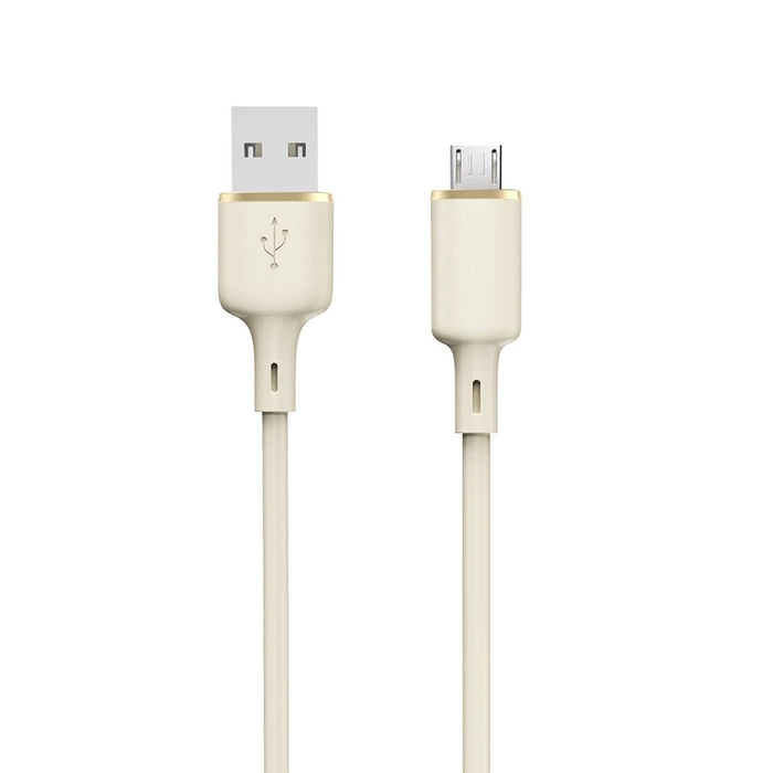 Dudao L7SM USB-A - câble micro USB 5A 1m - beige