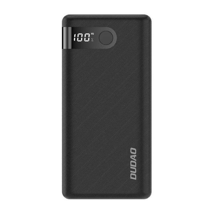 Dudao power bank 20000 mAh 2x USB / USB Type C / micro USB 2 A avec écran LED noir (K9Pro-06)