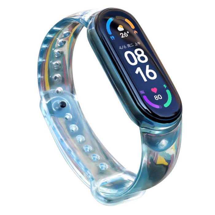 Náhradní silikonový náramek s náramkem Náramek s náramkem pro Xiaomi Mi Band 6/5 Blue