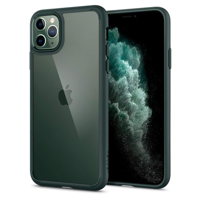 Coque SPIGEN Apple Étui pour Iphone 11 Pro Ultra Hybrid Vert Minuit