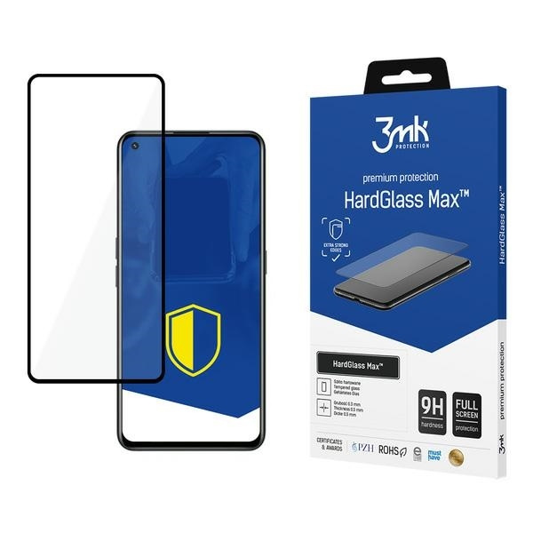 3MK HardGlass Max Realme GT Neo 2 5G fekete/fekete teljes képernyős üveg