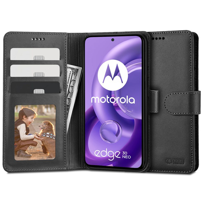 TECH-PROTECT WALLET MOTOROLA EDGE 30 NEO BLACK