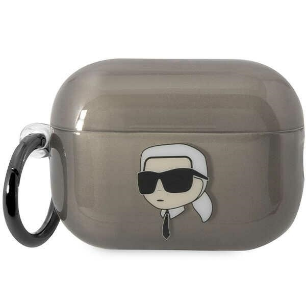 Obal Karl Lagerfeld KKLAP2HNIKTCK Kryt Airpods Pro 2 černý/černý Iconic Karl Lagerfeld Case