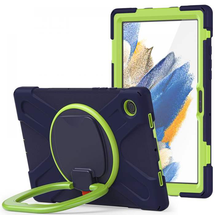 Coque Tech-Protect X-Armor Samsung Galaxy Tab A8 10.5 X200 / X205 Navy/lime