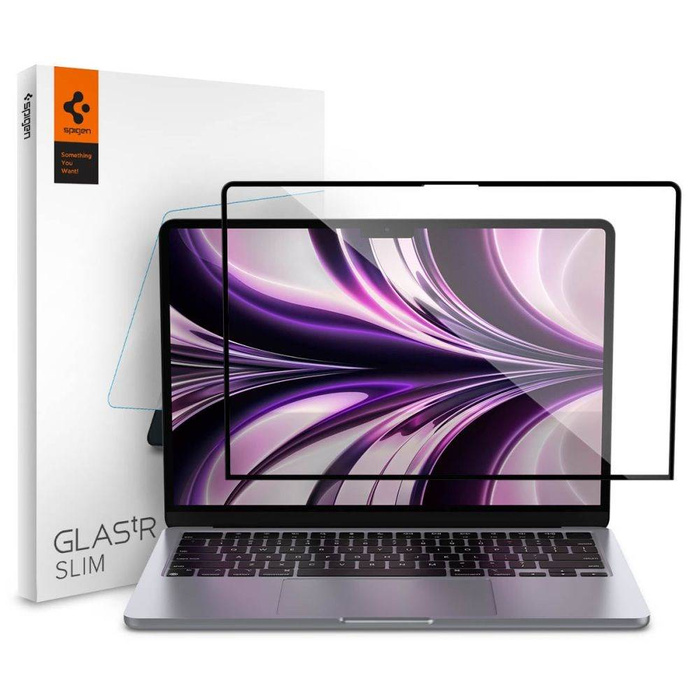 Tempered Glass Spigen GLASS FC MACBOOK AIR 13 2022 BLACK