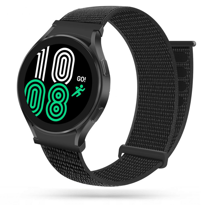 TECH-PROTECT Samsung Galaxy Watch 4 40/42/44/46 MM nylonový černý Řemínek