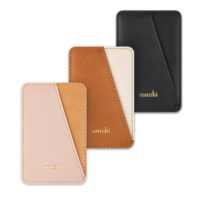 Moshi Slim Wallet - Wallet magnetic (SnapTo™ System) (Caramel Brown)