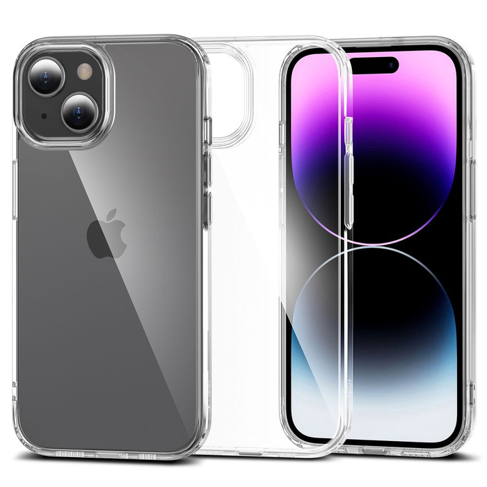 Case Tech-protect Flexair Hybrid iPhone 15 Clear Case