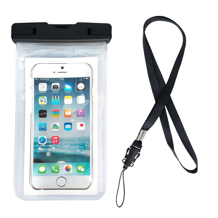 Waterproof pouch phone bag for swimming pool transparent