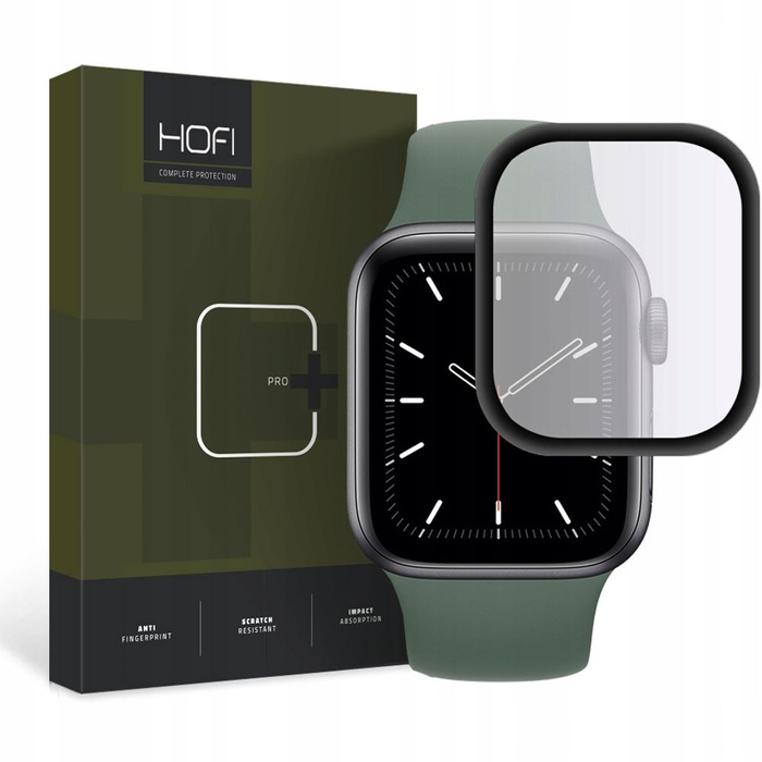 HOFI Hybridní sklo Apple Watch 4 5 6 SE 40 mm černé