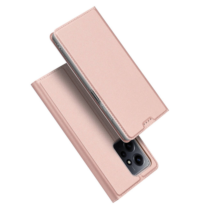 Dux Ducis Skin Pro Hülle für Xiaomi Redmi Note 12 Flip Card Wallet Stand Pink