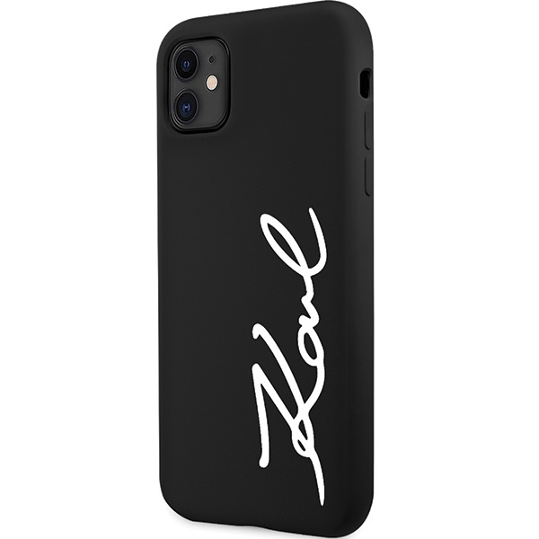 Karl Lagerfeld KLHCN61SKSVGK iPhone 11 / Xr 6.1" black/black hardcase Silicone Signature