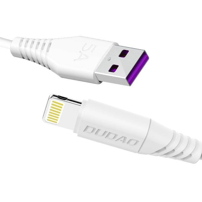 Dudao kabel kabel USB / Lightning 5A 1m bílý (L2L 1m bílý)