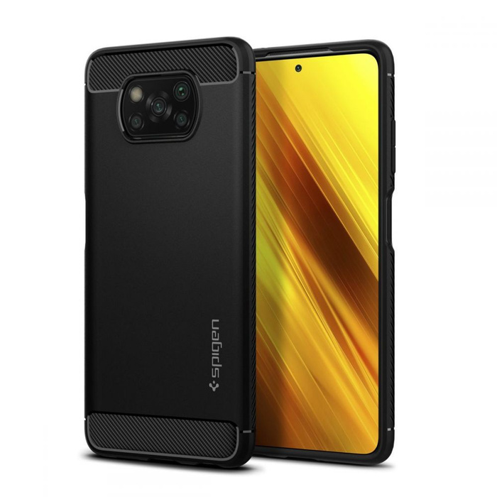 Pouzdro SPIGEN Xiaomi Poco X3 Nfc Rugged Armor Matná černá Case