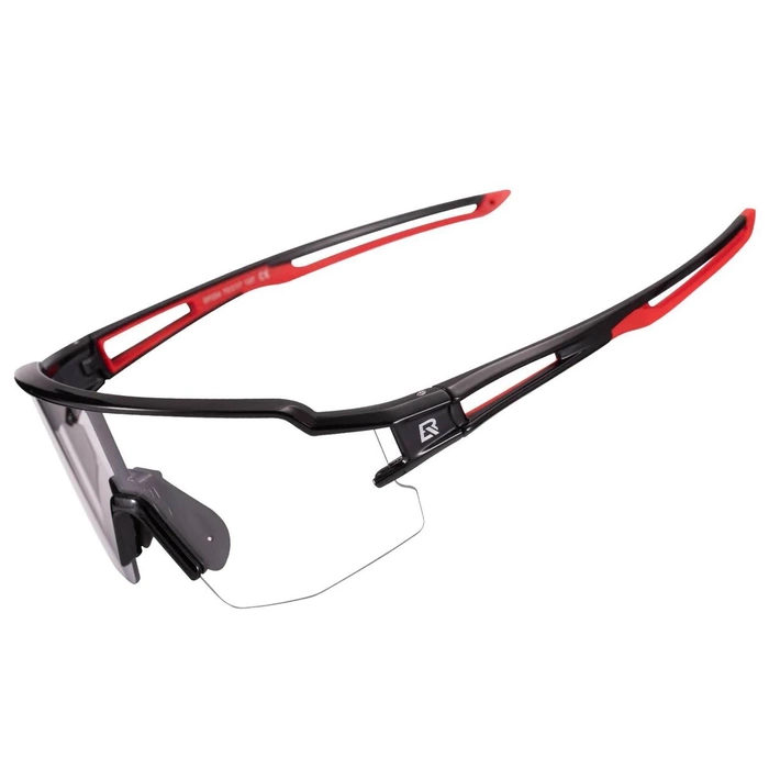 Lunettes de vélo photochromiques UV400 Rockbros 10173 - noir et rouge