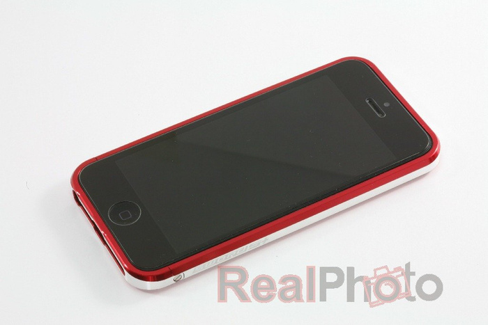 Case LJY Sword 5+ iPhone 5 5S SE Aluminium Bumper Frame RED