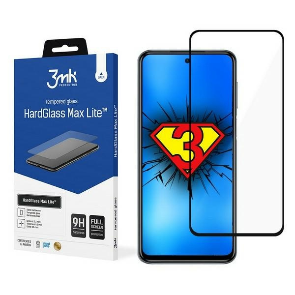 Tempered Glass 3mk Xiaomi Redmi Note 10s Black HardGlass Max Lite