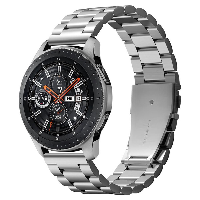 Bracelet Strap Spigen Samsung Galaxy Watch 46mm Modern Fit Band Silver