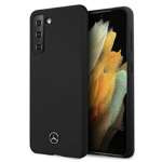 Hülle MERCEDES Samsung Galaxy S21 Silikon Linie MEHCS21SSILBK Schwarz HardHülle