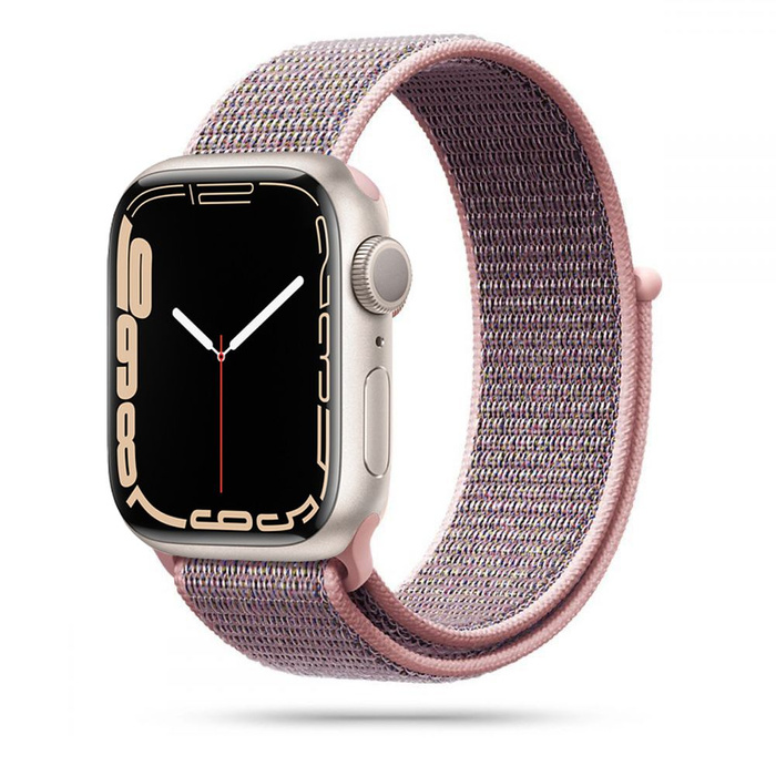 óraszíj TECH-PROTECT Nylon Apple Watch 1/2/3/4/5/6 (38/40MM) Rózsaszín homokrózsaszín óra