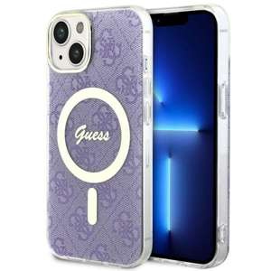 Funda Guess GUHMP14MH4STU iPhone 14 Plus 6.7" púrpura/morado durocase 4G MagSafe Case