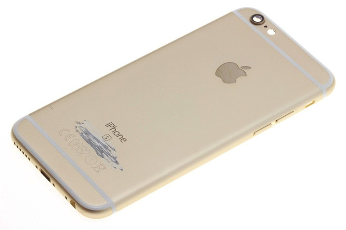 Case Body Flap APPLE iPhone 6S Gold Grade A mit Defekt